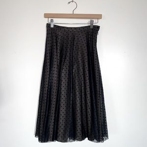 Black Below the Knee Skirt